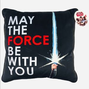 STAR WARS “MAY THE FORCE BE WITH YOU” THROW PILLOW